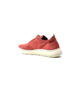 Ivoire0130a Ivoire 2B 4687 Textile Daim Corail*Femme Baskets