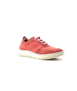 Ivoire0130a Ivoire 2B 4687 Textile Daim Corail*Femme Baskets