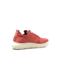 Ivoire0130a Ivoire 2B 4687 Textile Daim Corail*Femme Baskets