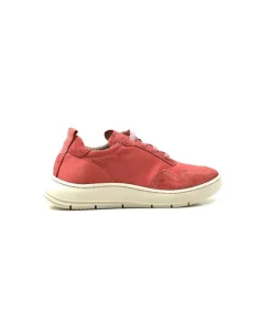 Ivoire0130a Ivoire 2B 4687 Textile Daim Corail*Femme Baskets