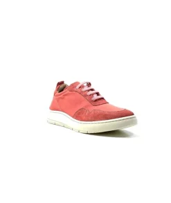 Ivoire0130a Ivoire 2B 4687 Textile Daim Corail*Femme Baskets