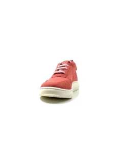 Ivoire0130a Ivoire 2B 4687 Textile Daim Corail*Femme Baskets