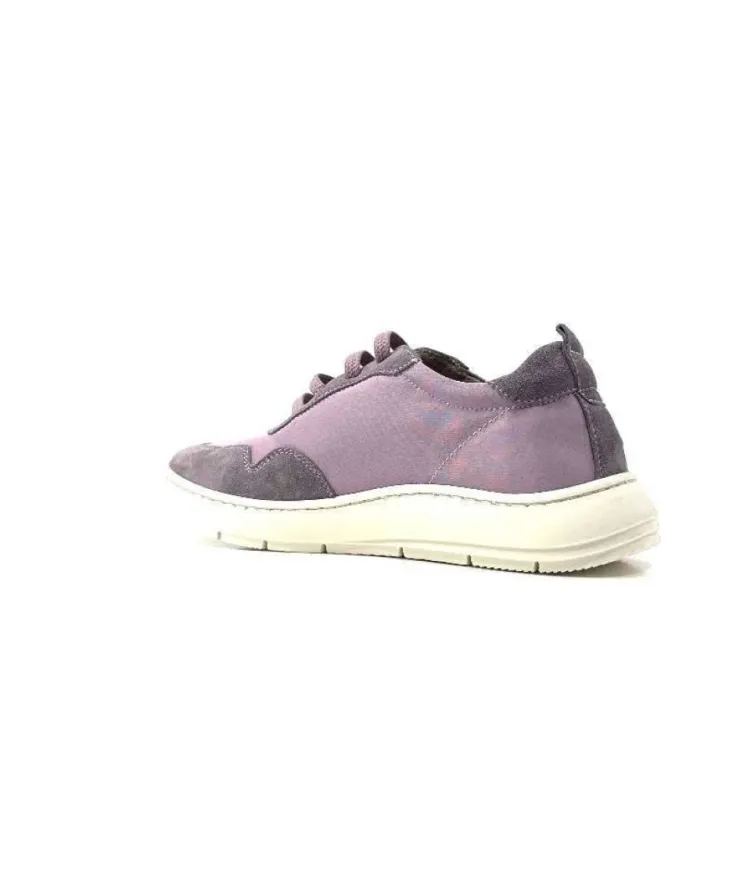 Ivoire0130a Ivoire 2B 4687 Textile Daim Lilla*Femme Baskets