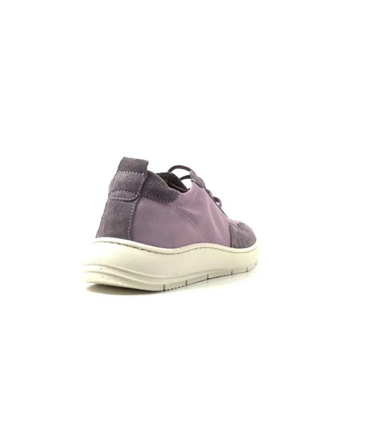Ivoire0130a Ivoire 2B 4687 Textile Daim Lilla*Femme Baskets
