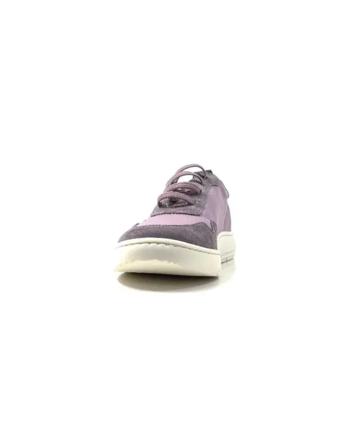 Ivoire0130a Ivoire 2B 4687 Textile Daim Lilla*Femme Baskets