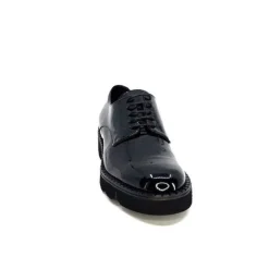 Ivoire0347b Ivoire B038 Cuir Vernis Noir*Femme Lacets