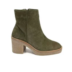 355-ivoire Ivoire B22302 Daim Kaki*Femme Bottines