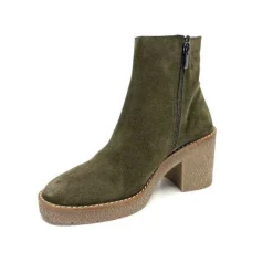 355-ivoire Ivoire B22302 Daim Kaki*Femme Bottines