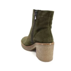 355-ivoire Ivoire B22302 Daim Kaki*Femme Bottines