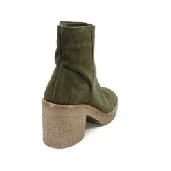 355-ivoire Ivoire B22302 Daim Kaki*Femme Bottines