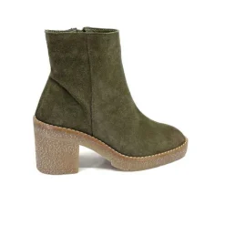 355-ivoire Ivoire B22302 Daim Kaki*Femme Bottines