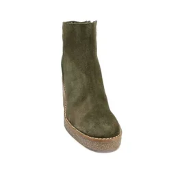 355-ivoire Ivoire B22302 Daim Kaki*Femme Bottines