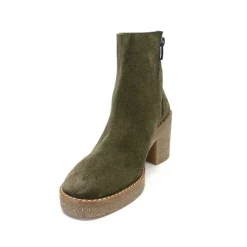 355-ivoire Ivoire B22302 Daim Kaki*Femme Bottines