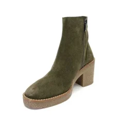 355-ivoire Ivoire B22302 Daim Kaki*Femme Bottines