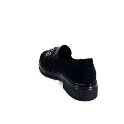 Ivoire0130a Ivoire 8B4914 Daim Noir*Femme Mocassins