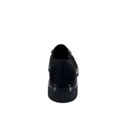Ivoire0130a Ivoire 8B4914 Daim Noir*Femme Mocassins