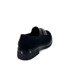 Ivoire0130a Ivoire 8B4914 Daim Noir*Femme Mocassins