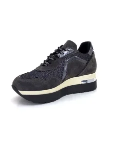 Ivoire0130a Ivoire 9B4425 Daim Piombo*Femme Baskets