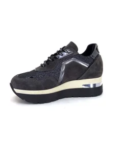 Ivoire0130a Ivoire 9B4425 Daim Piombo*Femme Baskets
