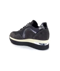 Ivoire0130a Ivoire 9B4425 Daim Piombo*Femme Baskets