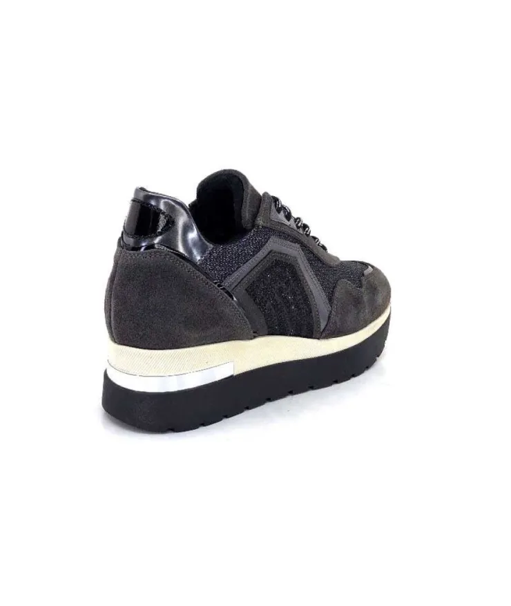 Ivoire0130a Ivoire 9B4425 Daim Piombo*Femme Baskets
