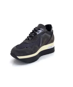 Ivoire0130a Ivoire 9B4425 Daim Piombo*Femme Baskets