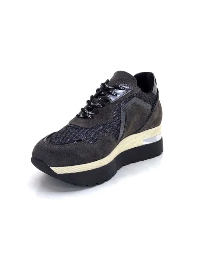 Ivoire0130a Ivoire 9B4425 Daim Piombo*Femme Baskets