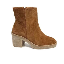 355-ivoire Ivoire B22302 Daim Tan*Femme Bottines