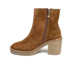 355-ivoire Ivoire B22302 Daim Tan*Femme Bottines