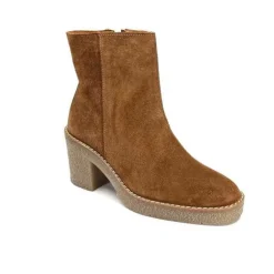 355-ivoire Ivoire B22302 Daim Tan*Femme Bottines