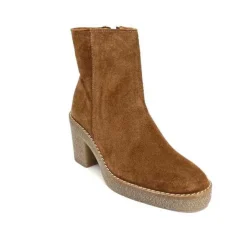 355-ivoire Ivoire B22302 Daim Tan*Femme Bottines