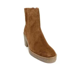 355-ivoire Ivoire B22302 Daim Tan*Femme Bottines