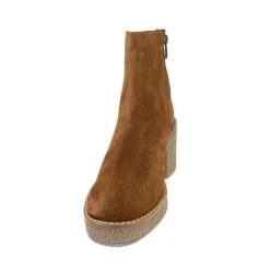 355-ivoire Ivoire B22302 Daim Tan*Femme Bottines