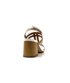 Ivoire0334 Ivoire B621 F Romagna Cuir Blanc Beige*Femme Sandales