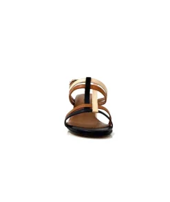 Ivoire0334 Ivoire B621 F Romagna Cuir Noir Cognac Nude*Femme Sandales