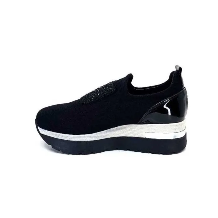 Ivoire0130a Ivoire 9B4373 Iv Textile Noir*Femme Baskets
