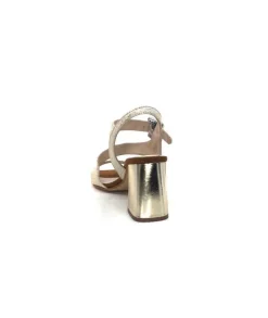Ivoire0334 Ivoire B773 Mare Cuir Blanc & Dore*Femme Sandales