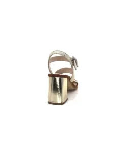 Ivoire0334 Ivoire B773 Mare Cuir Blanc & Dore*Femme Sandales