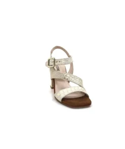 Ivoire0334 Ivoire B773 Mare Cuir Blanc & Dore*Femme Sandales