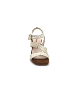 Ivoire0334 Ivoire B773 Mare Cuir Blanc & Dore*Femme Sandales