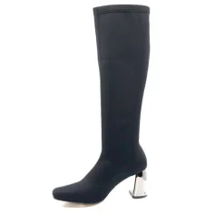 Ivoire0494a Ivoire B335-05 Microfibre Noir*Femme Bottes