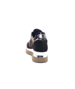 Ivoire0130a Ivoire 9B4425 Textile Et Daim Marron*Femme Baskets