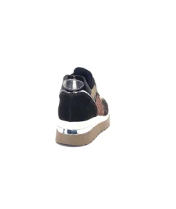 Ivoire0130a Ivoire 9B4425 Textile Et Daim Marron*Femme Baskets