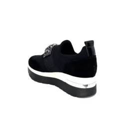 Ivoire0130a Ivoire 9B4814 Textile Noir*Femme Baskets