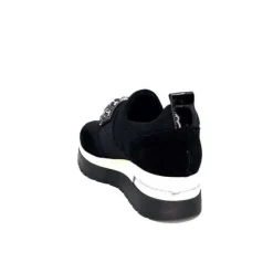 Ivoire0130a Ivoire 9B4814 Textile Noir*Femme Baskets