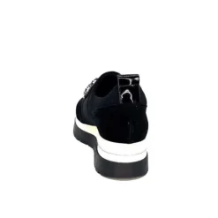 Ivoire0130a Ivoire 9B4814 Textile Noir*Femme Baskets