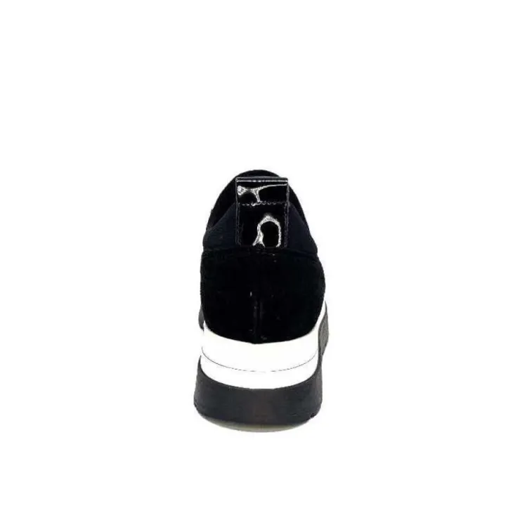 Ivoire0130a Ivoire 9B4814 Textile Noir*Femme Baskets