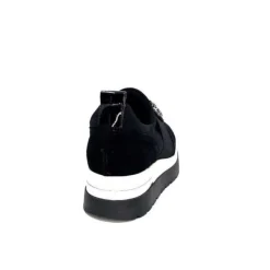 Ivoire0130a Ivoire 9B4814 Textile Noir*Femme Baskets