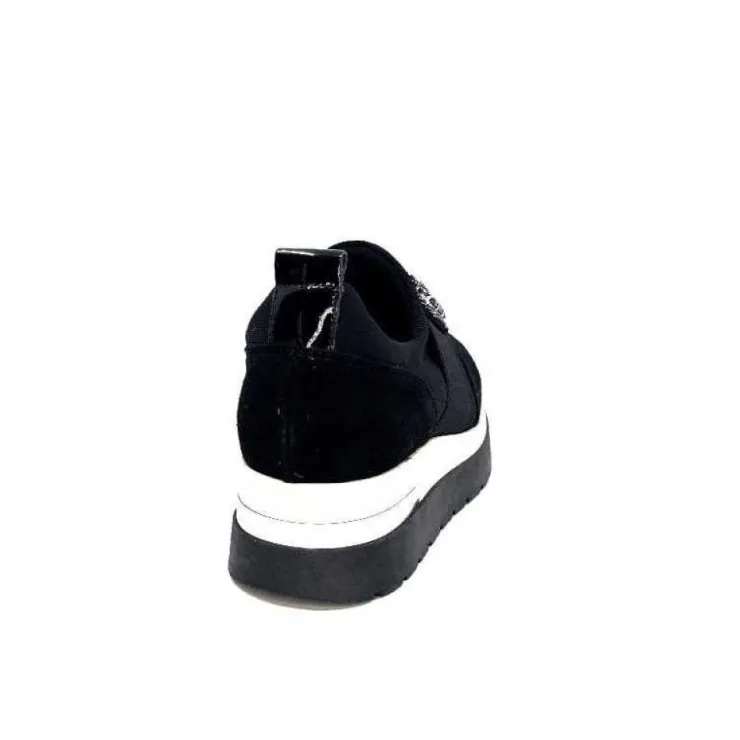 Ivoire0130a Ivoire 9B4814 Textile Noir*Femme Baskets