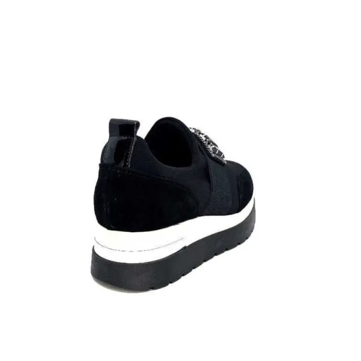 Ivoire0130a Ivoire 9B4814 Textile Noir*Femme Baskets